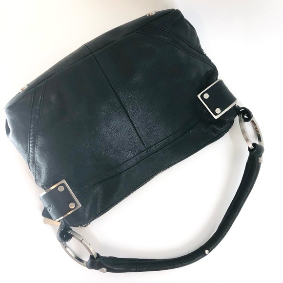 Kenneth Cole Black Leather Handbag - Picture 4 of 15